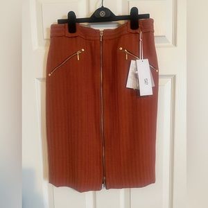 Carlisle Per Se tweed zipper skirt